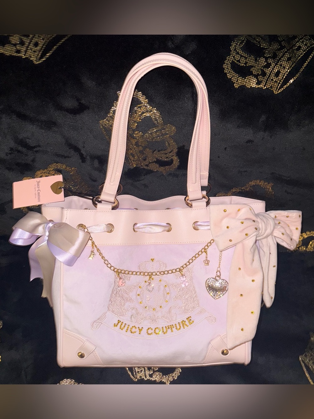 ✨NWT Custom Juicy Couture 1 Of 1 Lilac Mist Classic Scottie Dogs Daydreamer✨